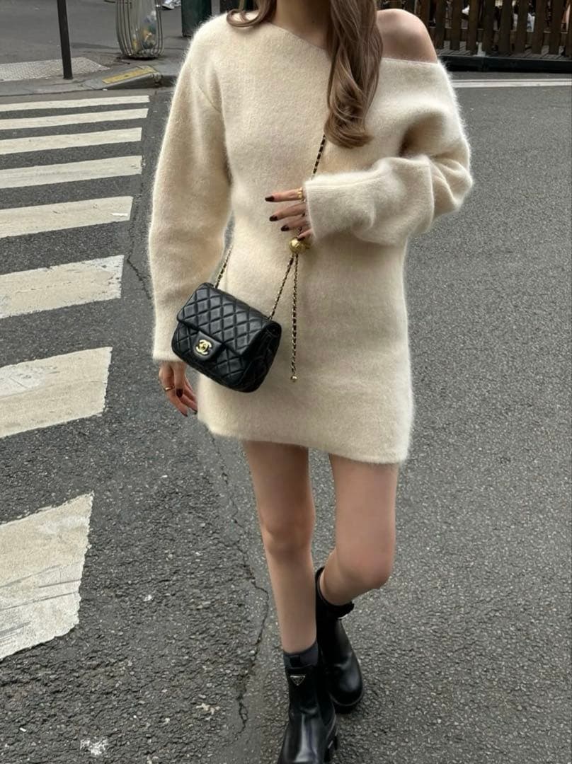 the toe Richmond Angora Sweater ミニワンピース