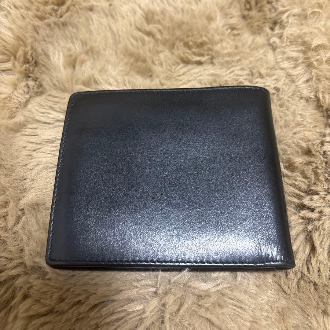 FENDI 二つ折り財布 黒/ブラック メンズ シンプル バグズ