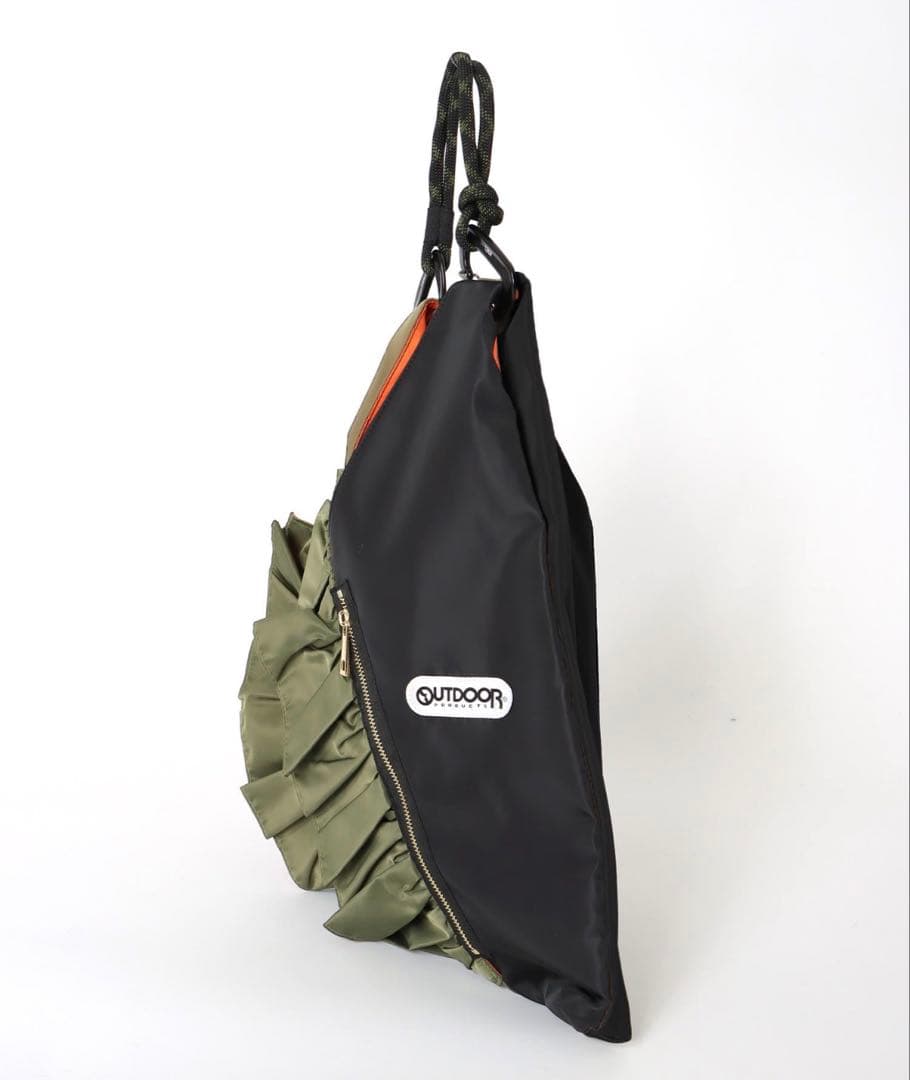 OUTDOOR オリーブグリーン トートバッグ