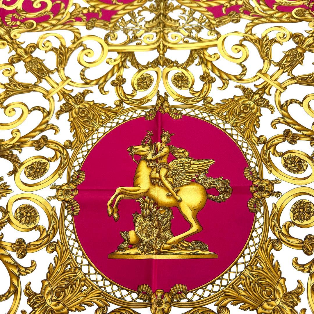 HERMES エルメス LES TUILERIES カレ90 シルク