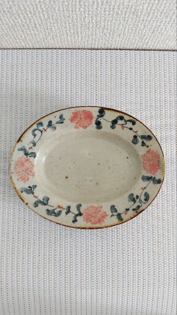 新品　市野吉記さん　楕円小皿　コウホ窯