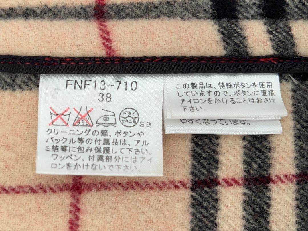 BURBERRY BLUE LABEL ダッフルコート レッド