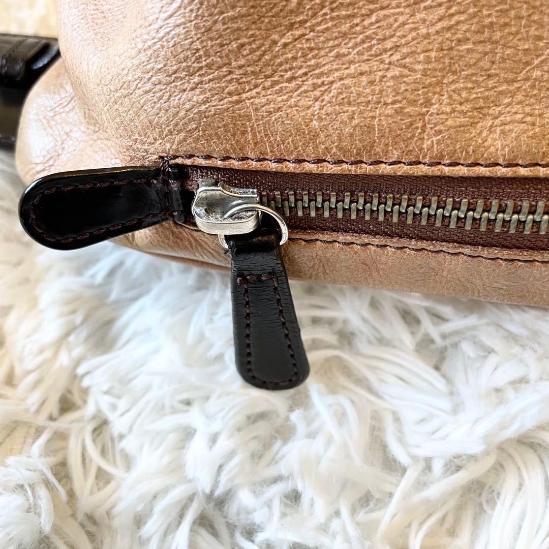 良品★ソメスサドル レザー 本革 ボディーバッグ キャメル