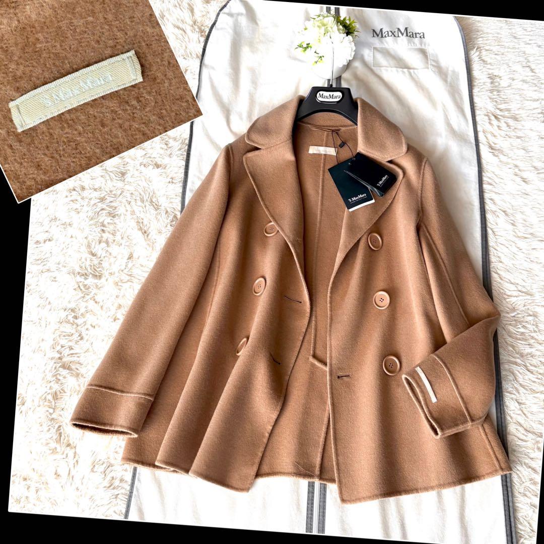 新品タグ付き‼️マックスマーラ クチートアマーノ ダブルフェイス アンゴラコート