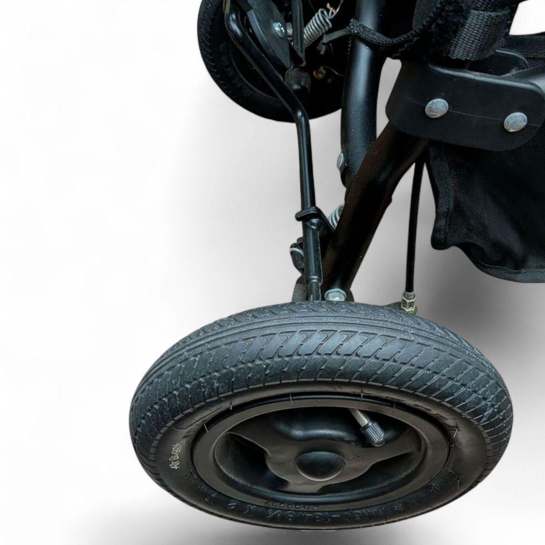 状態◎ エアバギー ココ 空気入付 カーキ 三輪 ブレーキ ベビーカー