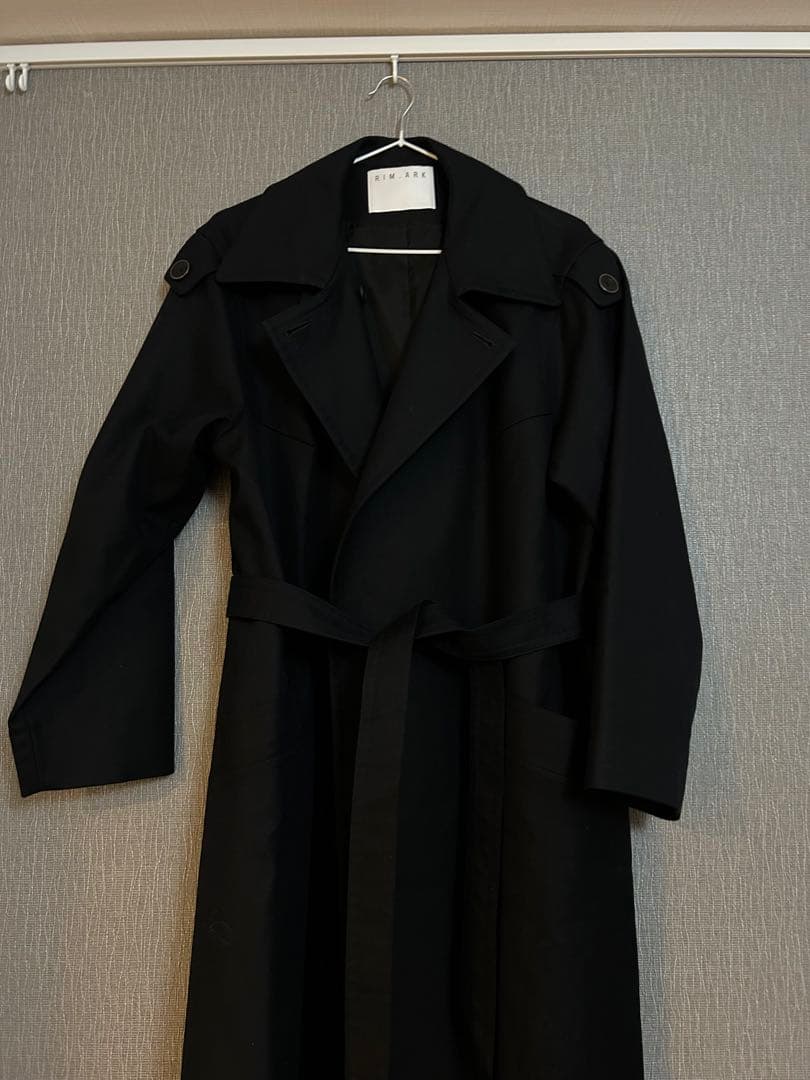 RIMARK 黒ネイビー　トレンチコート　Over size maxi coat