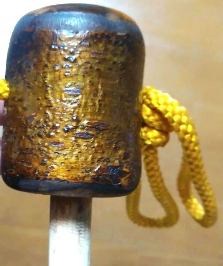 【美品　貴重】ビッグサイズ　研ぎ出し加工仕上げ　黒　ひょうたん　瓢箪　縁起物置物