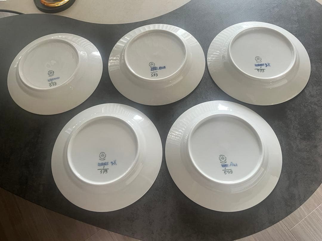 ロイヤルコペンハーゲン　ブルーフルーテッド ハーフレース プレート 19cm