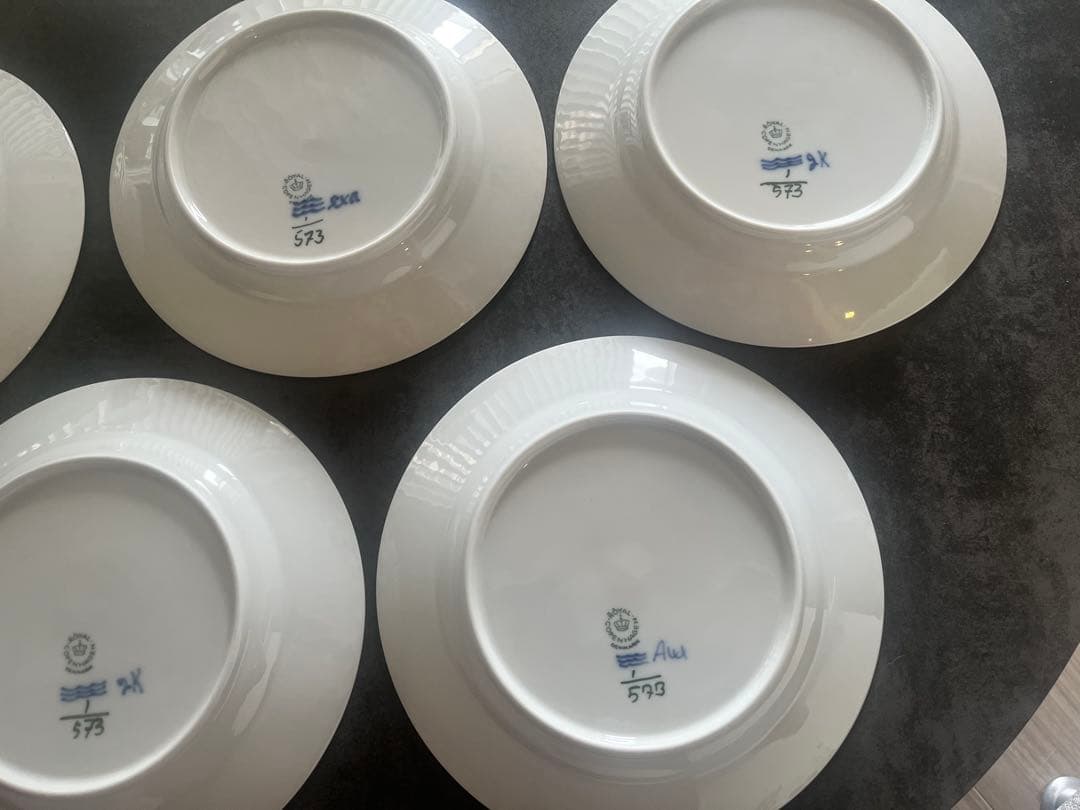 ロイヤルコペンハーゲン　ブルーフルーテッド ハーフレース プレート 19cm