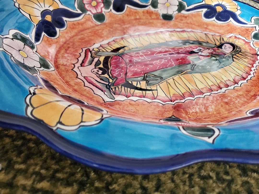 グアダルーペ　皿　メキシコ　マリア