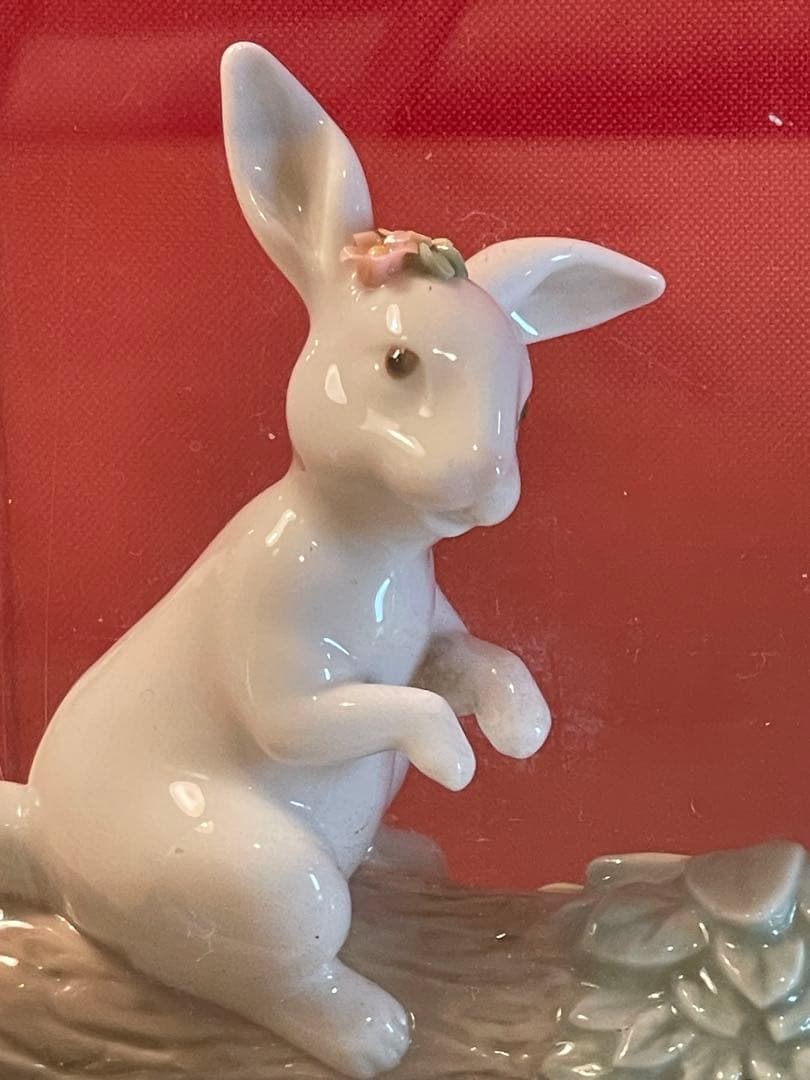 LLADRO 写真たて　ウサギ