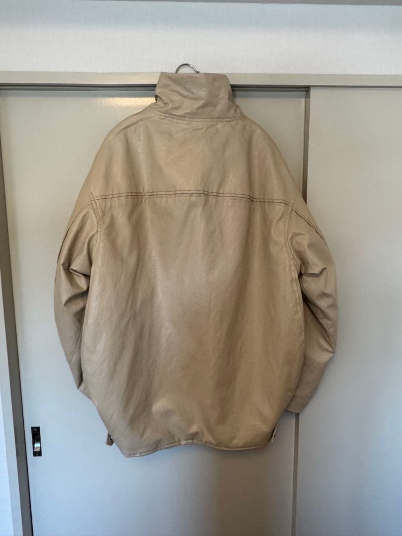 n*n様 PASTING LIKE FAKE LEATHER JACKET　M