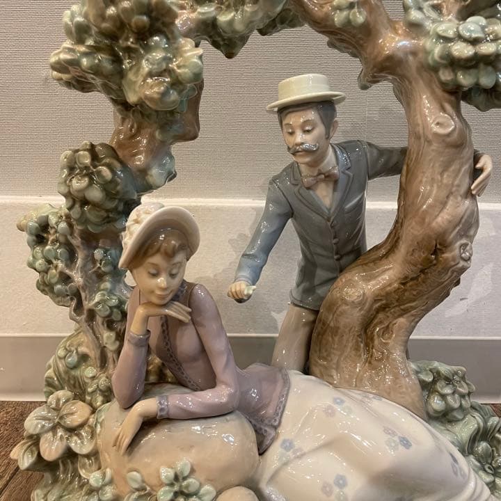 【希少】 LLADRO リヤドロ 男女 フィギリン 陶器人形 置物 手渡し限定