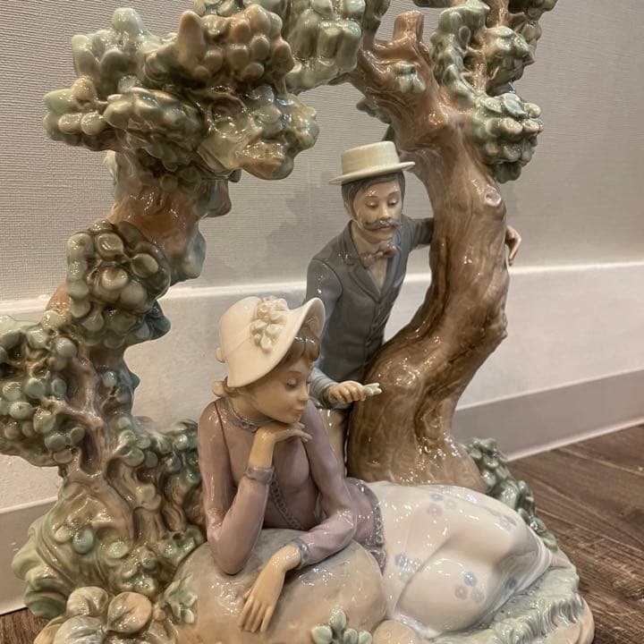 【希少】 LLADRO リヤドロ 男女 フィギリン 陶器人形 置物 手渡し限定