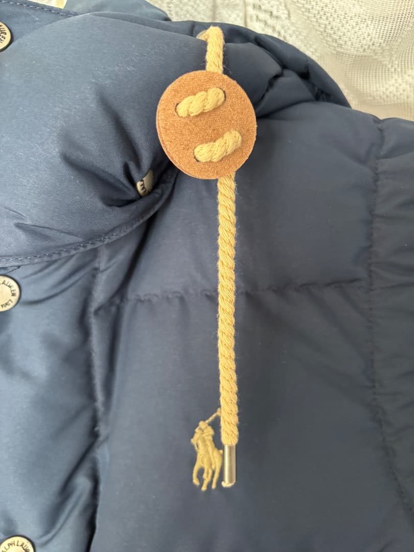 【美品】ポロラルフローレン ダウンベストS フード 2WAY仕様