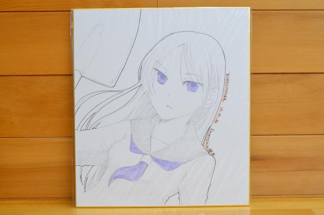 手書きイラスト（直筆）色紙 / FLOWERCHILD