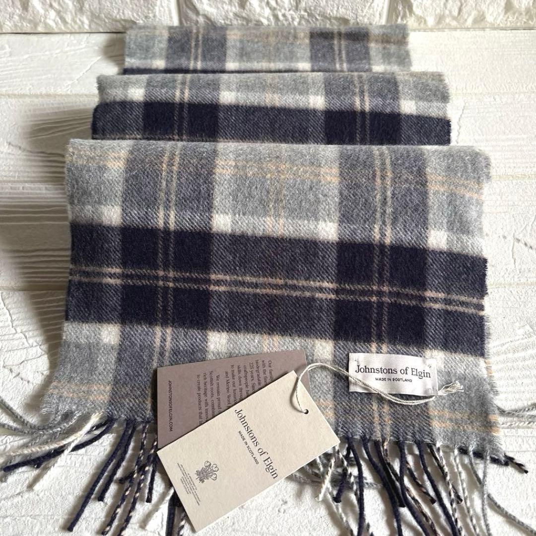 Johnstons ジョンストンズ カシミヤマフラー【小判】