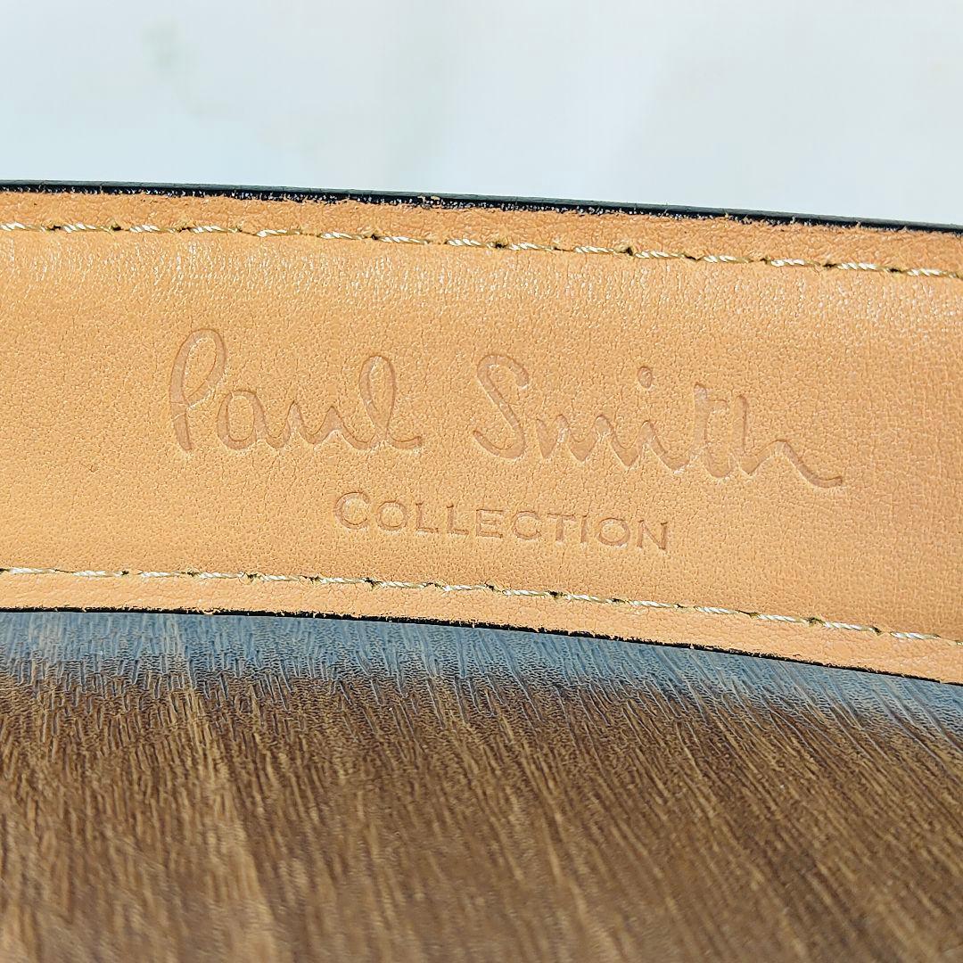 【極艶黒極上品】シェルコードバン Paul Smith 高級艶黒馬革ドレスベルト