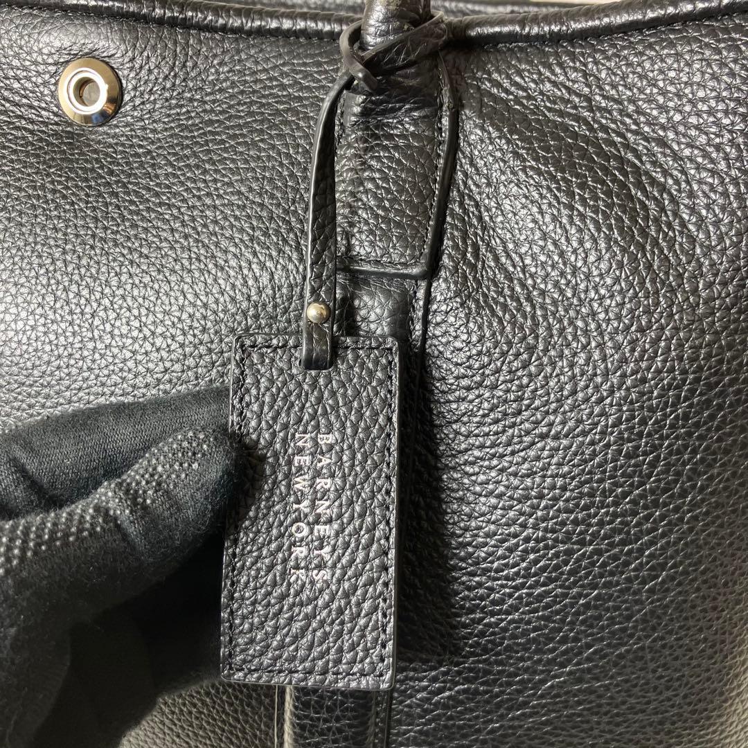 バーニーズニューヨーク✨メルセデスベンツ 別注 A4 本革 トートバッグ 黒