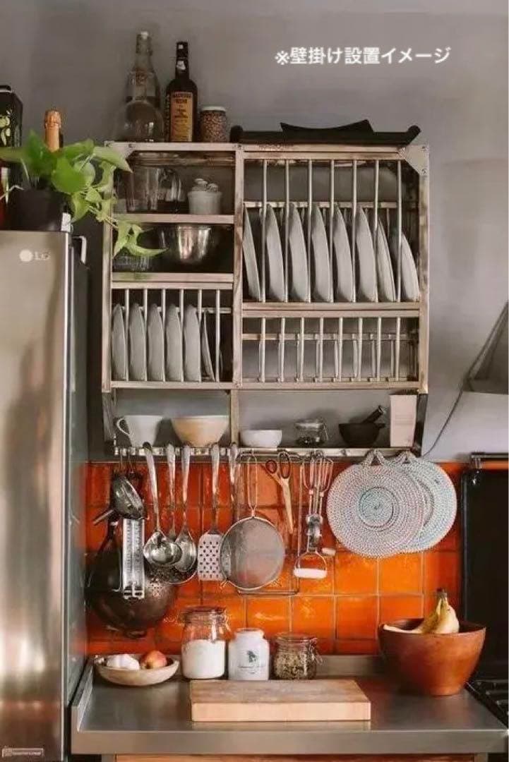 【新品未使用】インディアンキッチンラック ステンレススチール 74cm×74cm