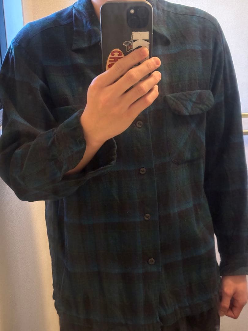 極上配色！60s ペンドルトン ボードシャツ L オンブレ　チェック シャドー