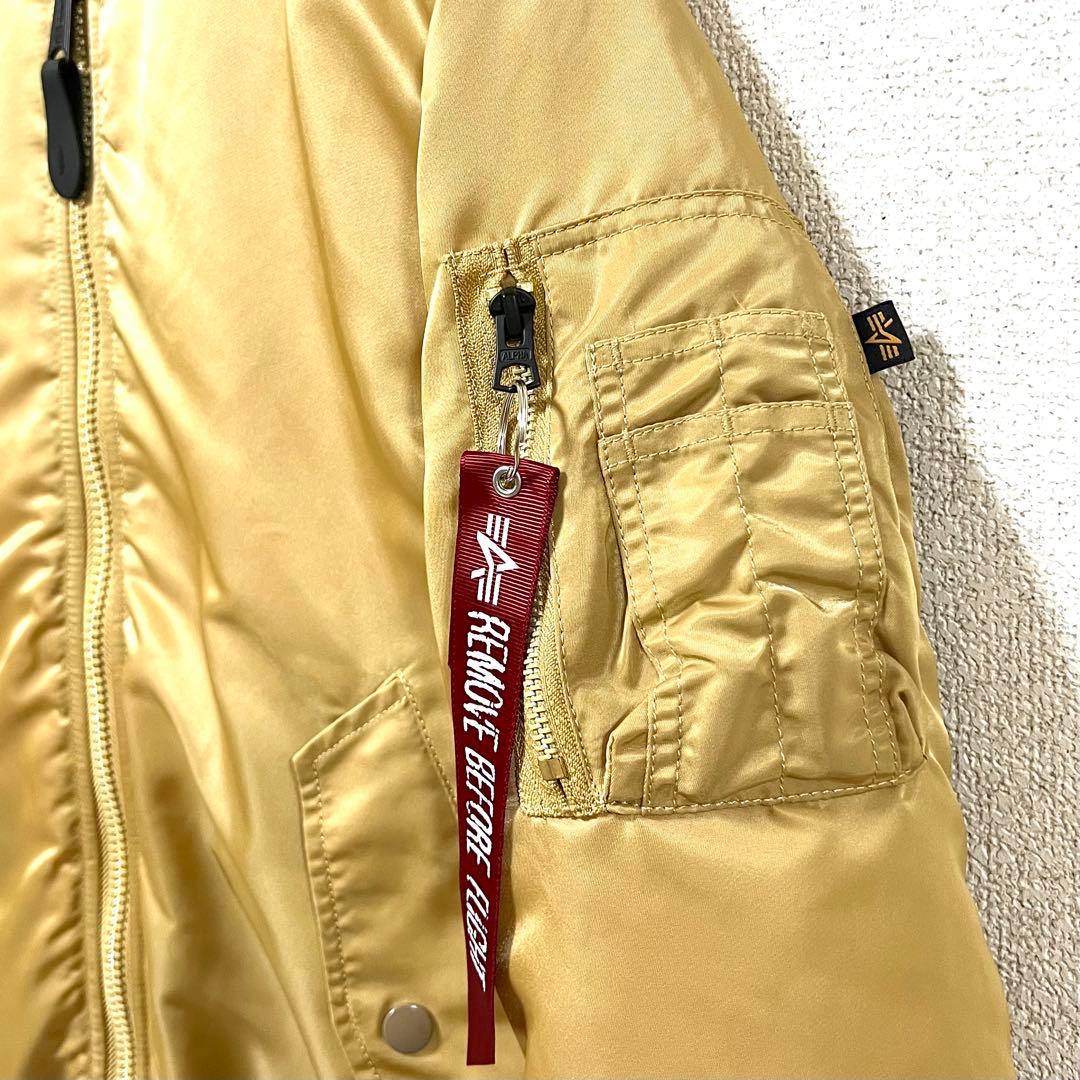 極美品 ALPHA INDUSTRIES MA-1 S フライトジャケット 短丈