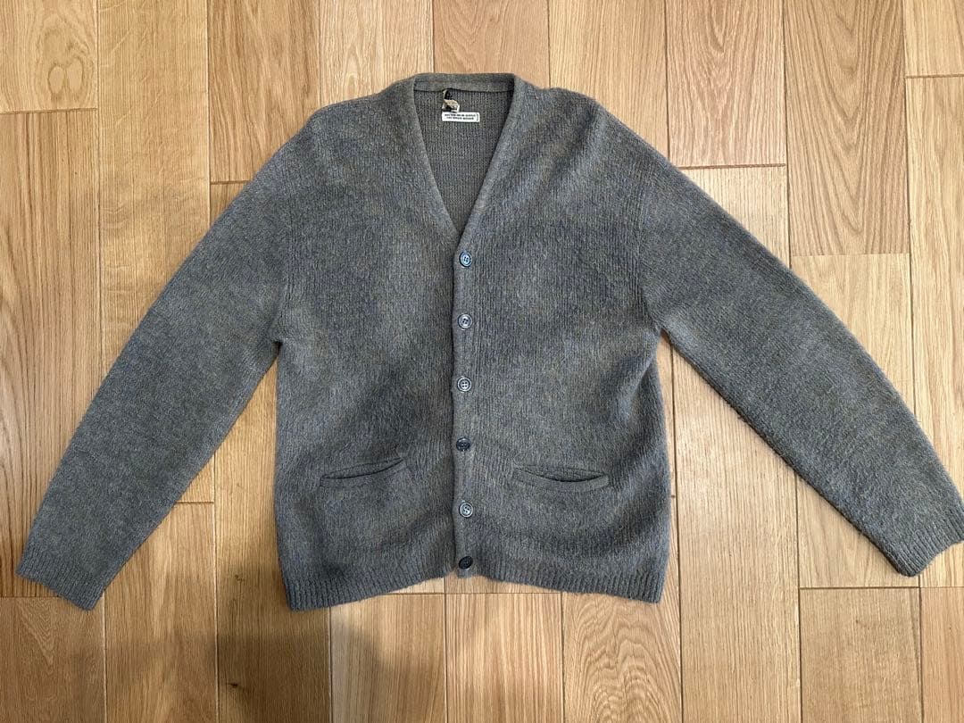 モヘア　カーディガン　モヘヤ　ヴィンテージ　vintage グレー　60's