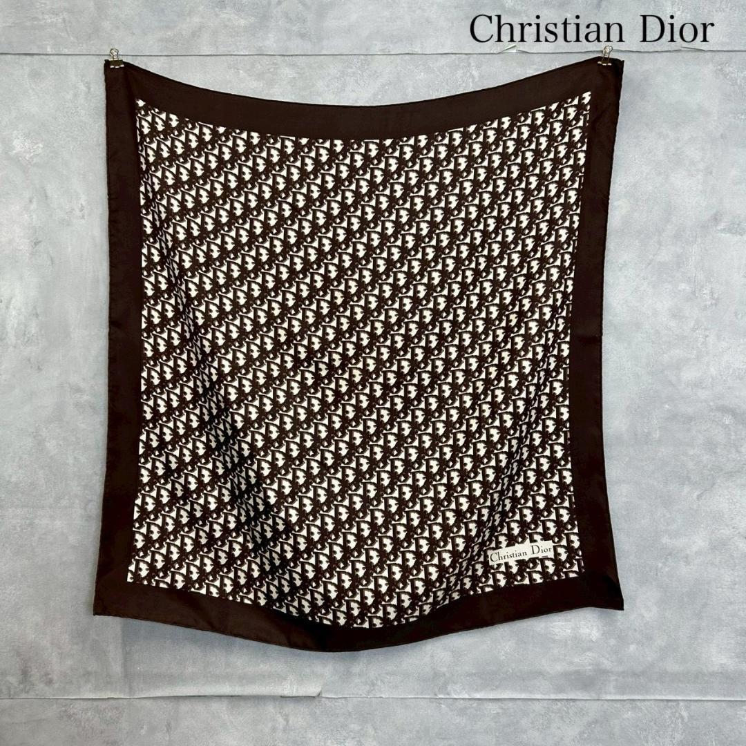 vintage Christian Dior トロッター柄 スカーフ RG320