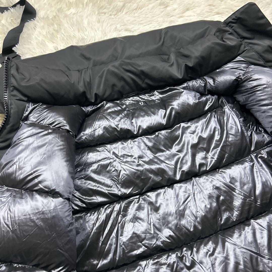 未使用級　ユニクロ　プラスジェイ　ハイブリッドダウンショートコート　XL 黒