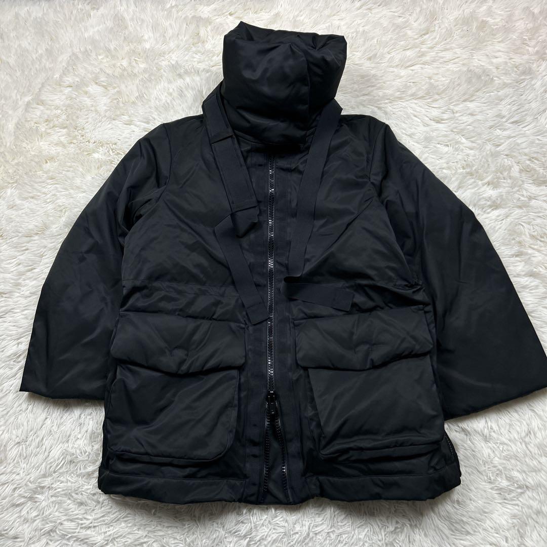 未使用級　ユニクロ　プラスジェイ　ハイブリッドダウンショートコート　XL 黒