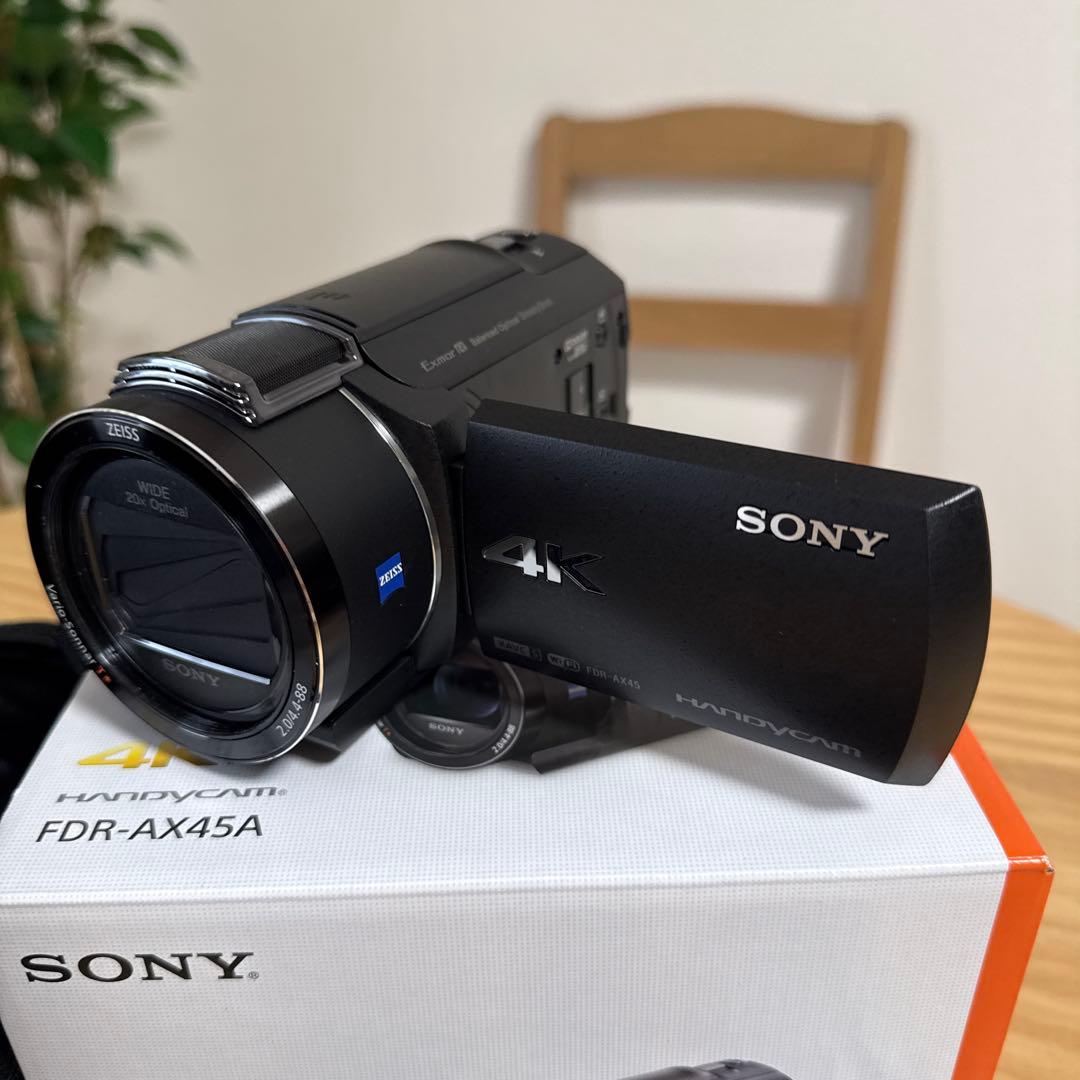 SONY FDR-AX45A 4Kビデオカメラ バッテリー2個と充電器付き！