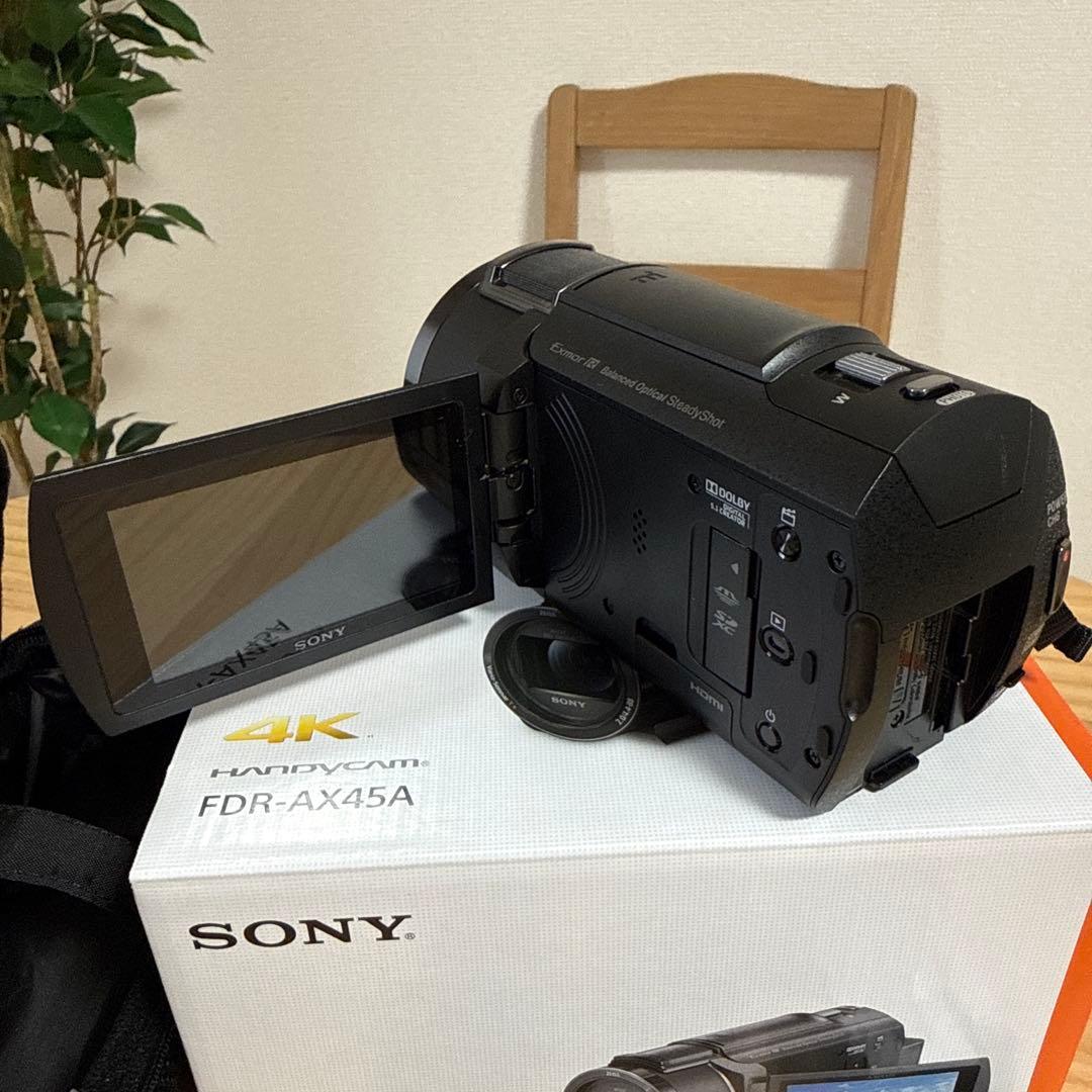 SONY FDR-AX45A 4Kビデオカメラ バッテリー2個と充電器付き！