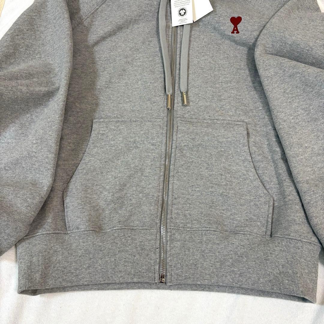 【ラスト１点】AmiParis フルジップパーカー アミパリス グレー 灰色 M