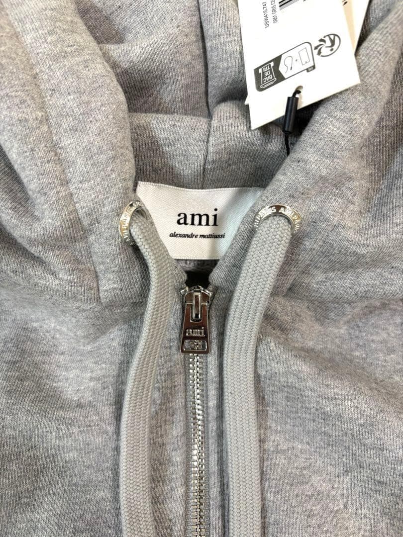 【ラスト１点】AmiParis フルジップパーカー アミパリス グレー 灰色 M