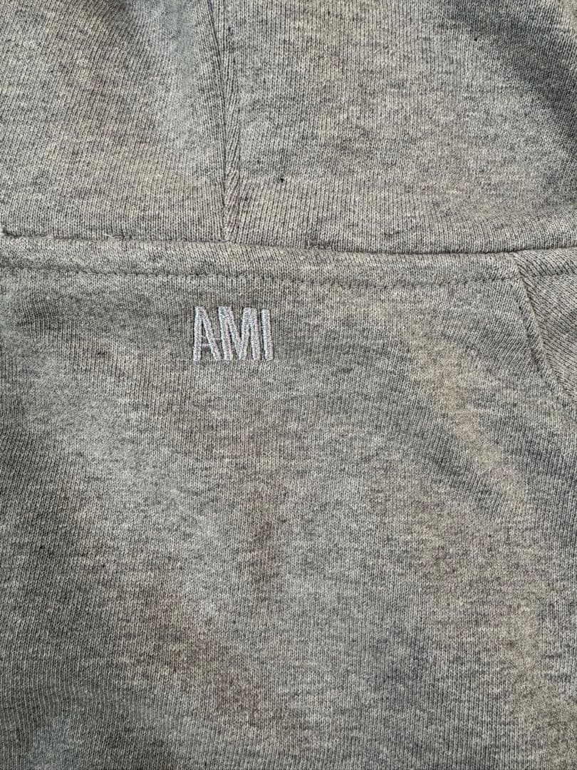 【ラスト１点】AmiParis フルジップパーカー アミパリス グレー 灰色 M