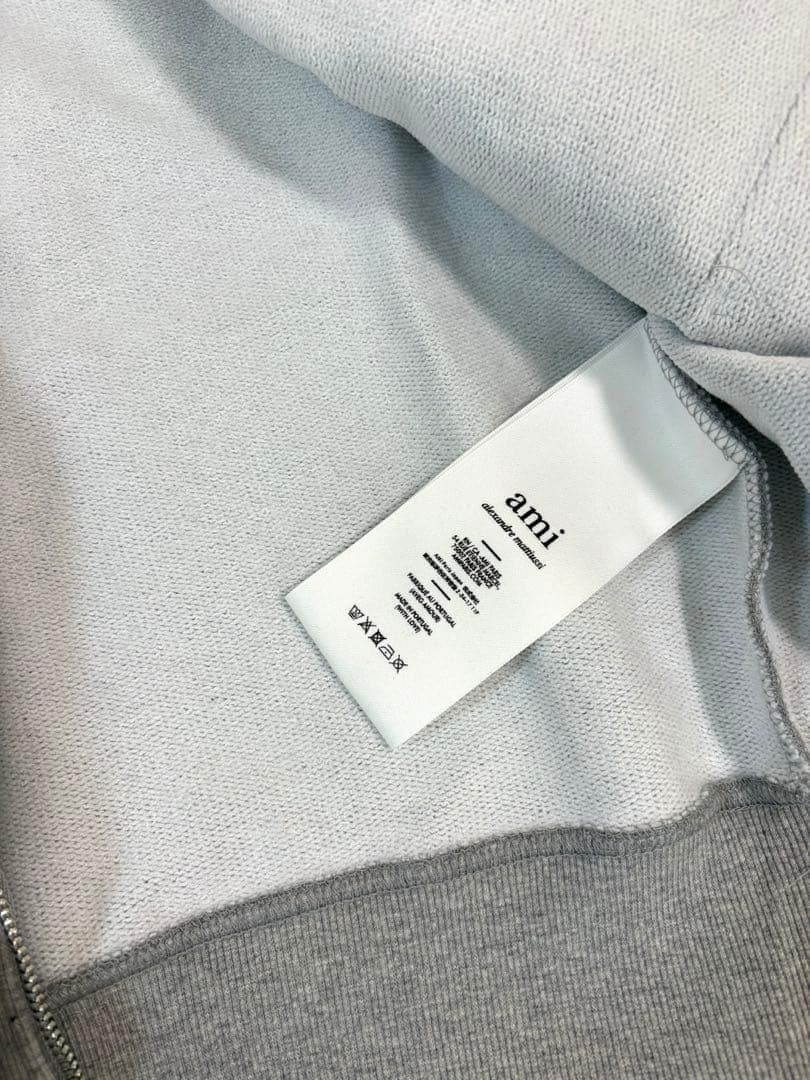 【ラスト１点】AmiParis フルジップパーカー アミパリス グレー 灰色 M