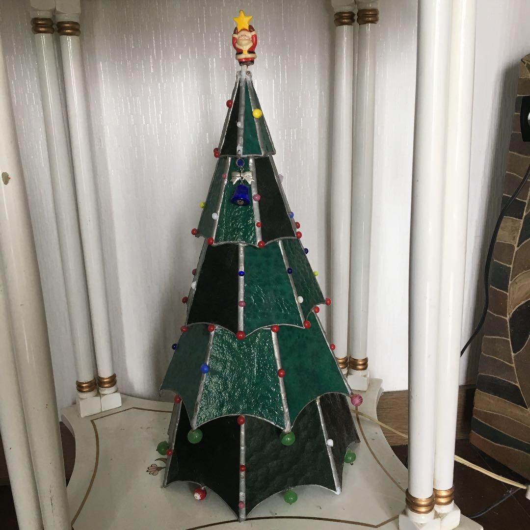 ステンドグラス底面ミラー花BOX