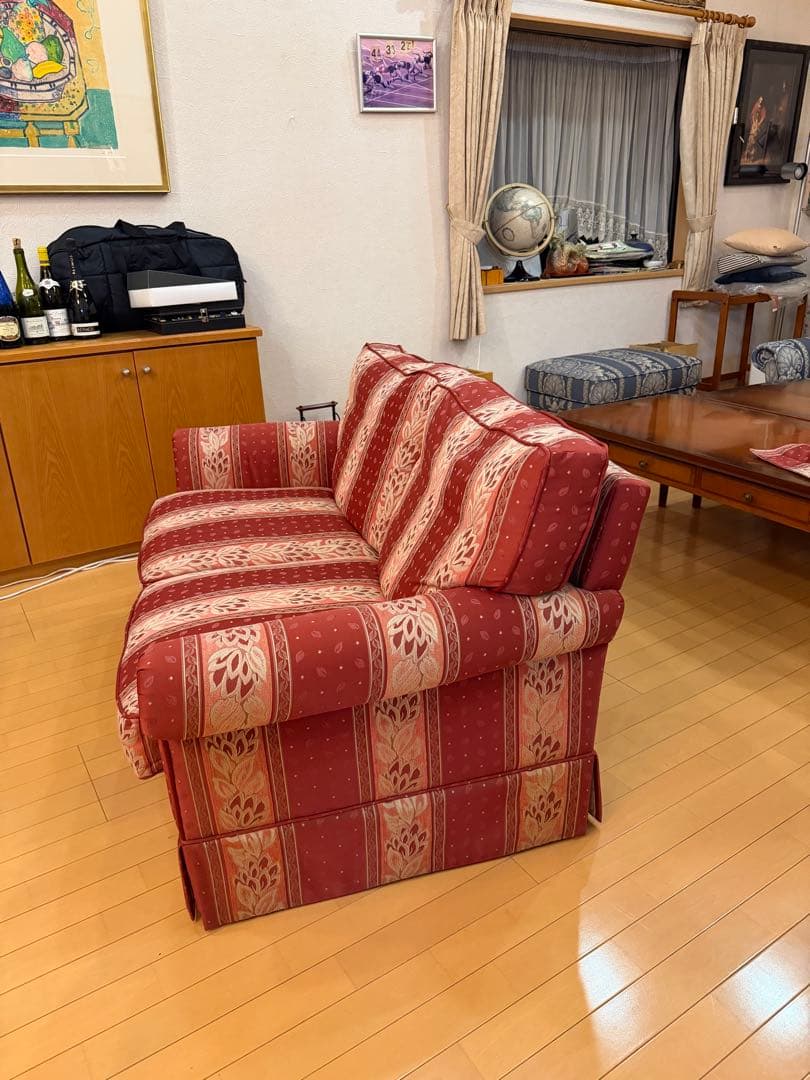 【引き取り限定】KOSUGA コスガ Newトラディショナルの2人掛けソファ