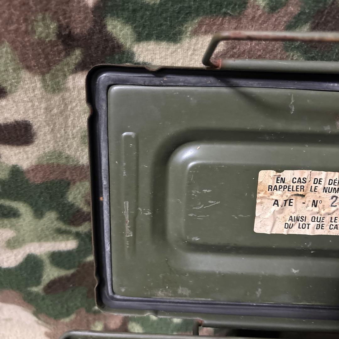 2点セット　フランス軍　CAL.50 AMMO BOX 米軍　TOOL BAG