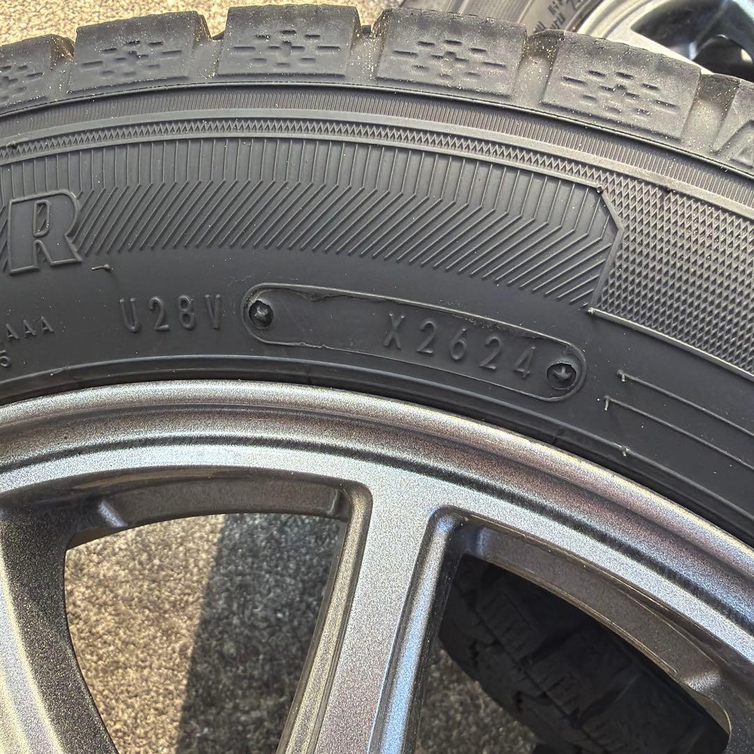 155/80R14 スタッドレスタイヤ 5スポークホイール　グッドイヤー
