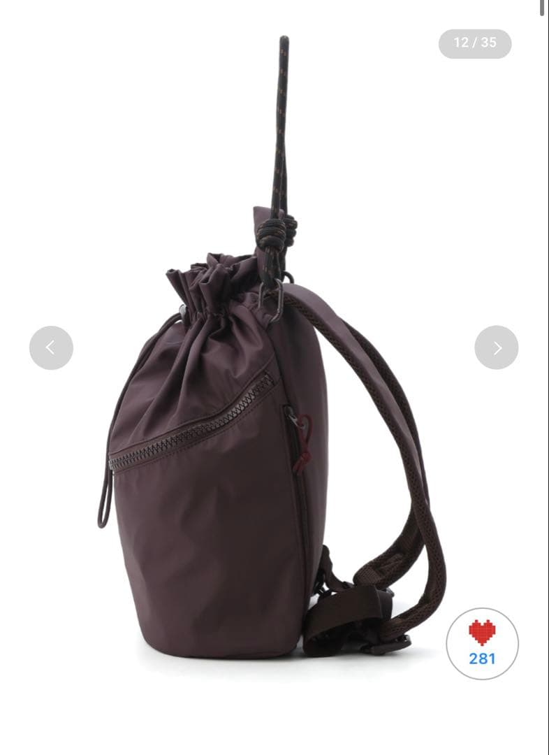 新品　タグ付25A/W 撥水 emmiロゴマルチバックパック