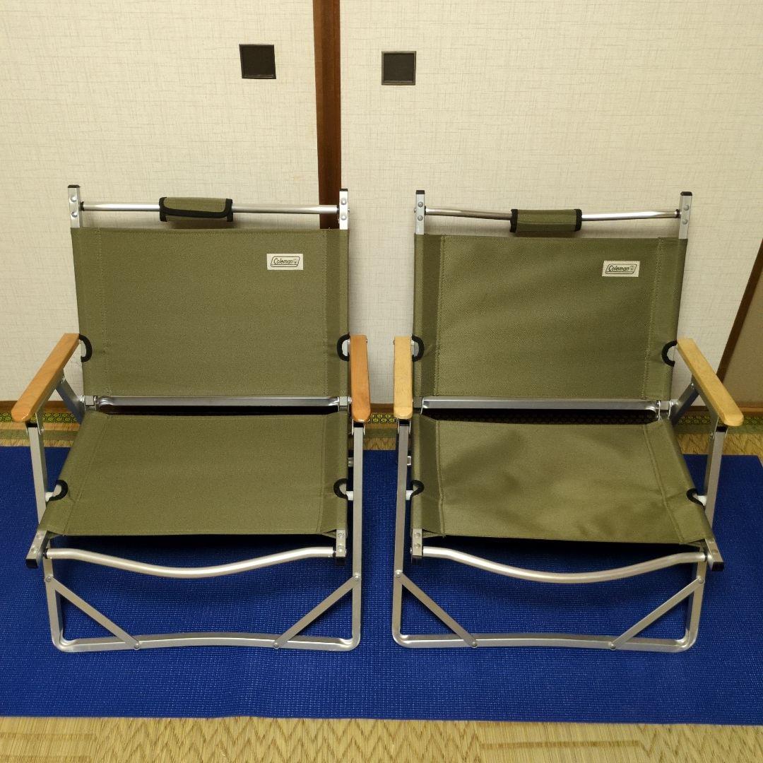 Coleman　コンパクトフォールディングチェア2脚セット　オリーブ