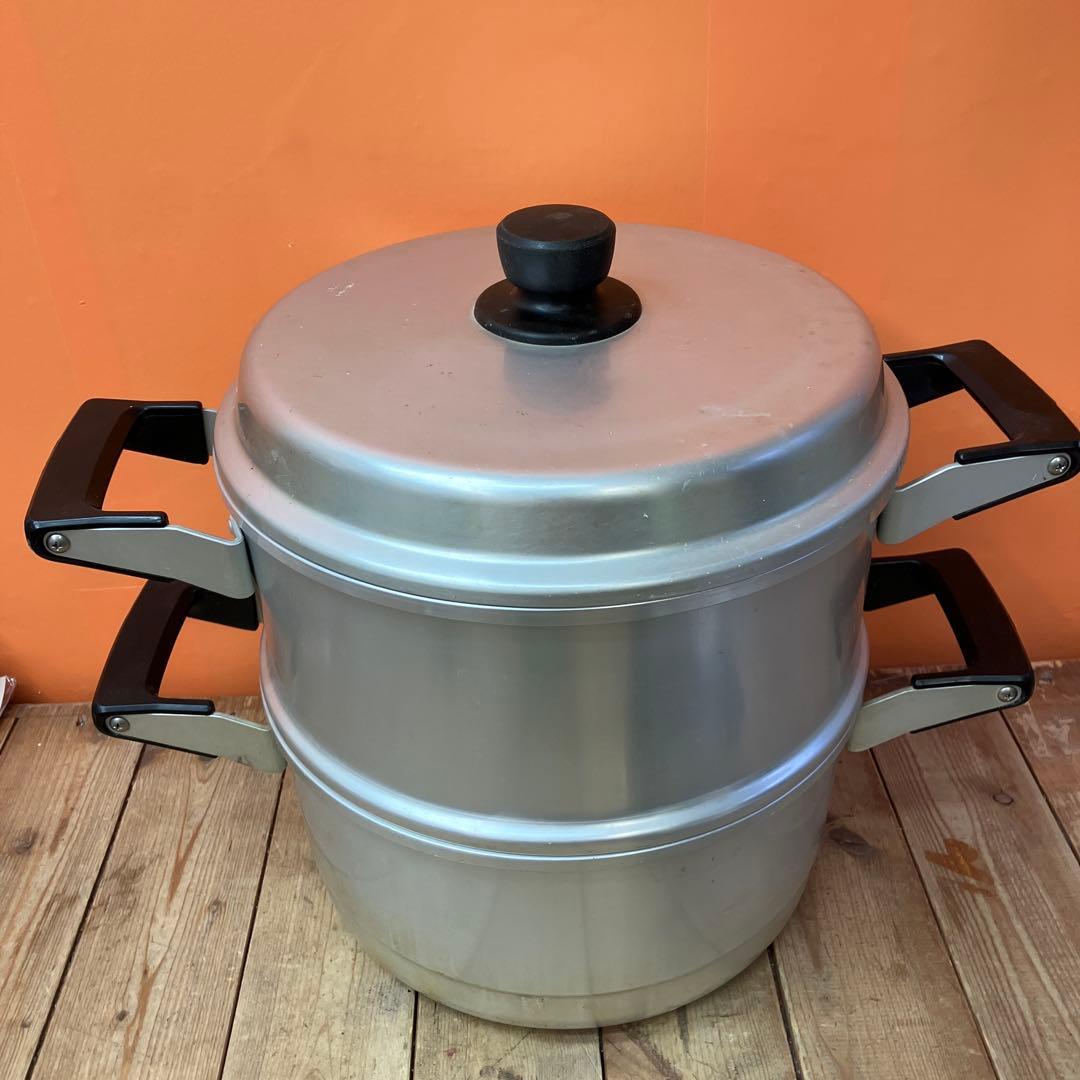 E-4 蒸し器 蒸し鍋 せいろ アルミ蒸し器 # 調理器具 キッチン用品 業務用