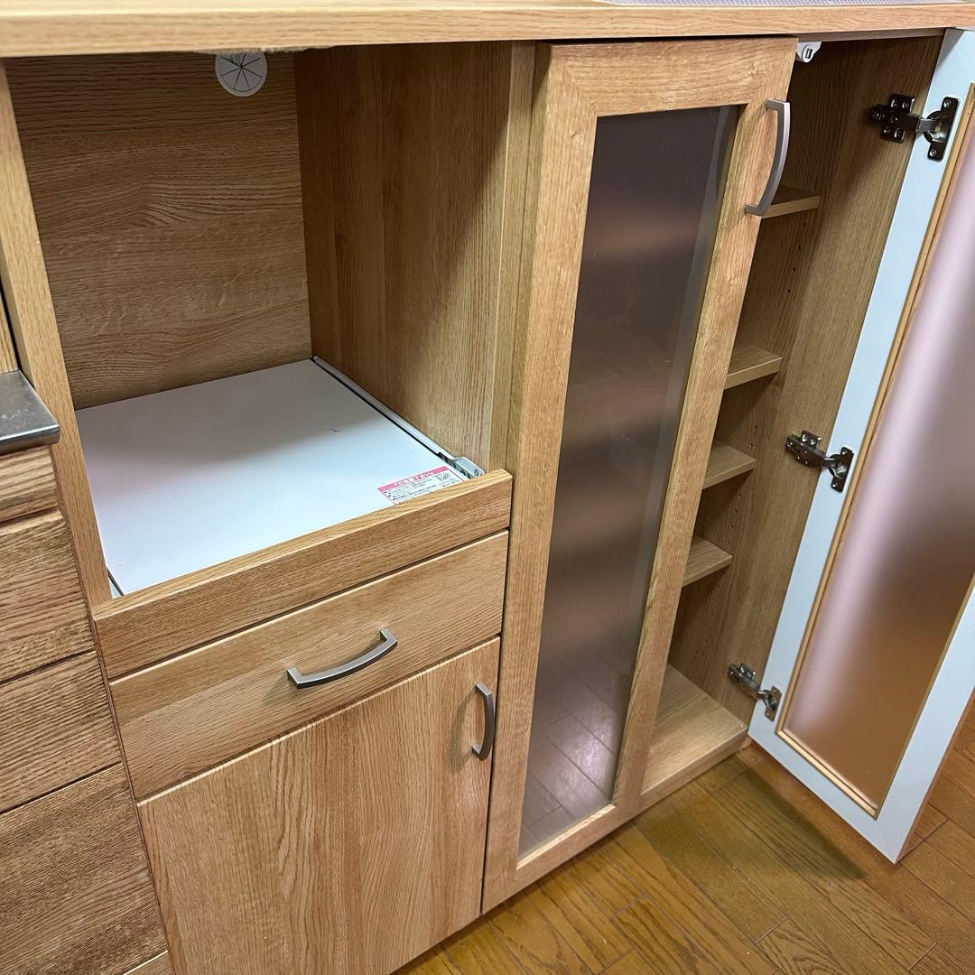 レンジボード 食器棚 コパン 幅100 【送料込】100MRB LBR