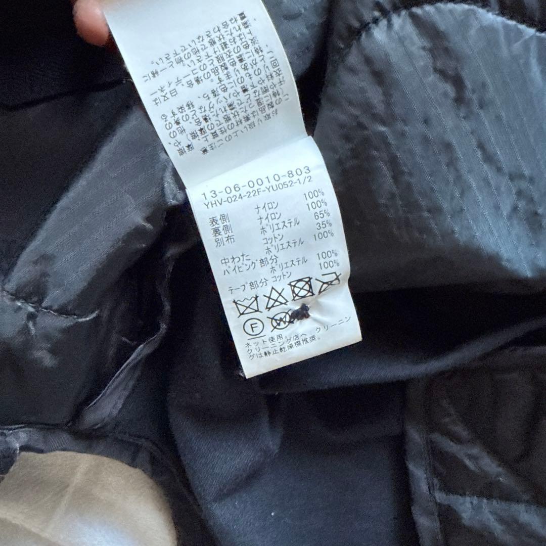 BEAMS BOY ブラック キルティングベスト　ライナーベスト