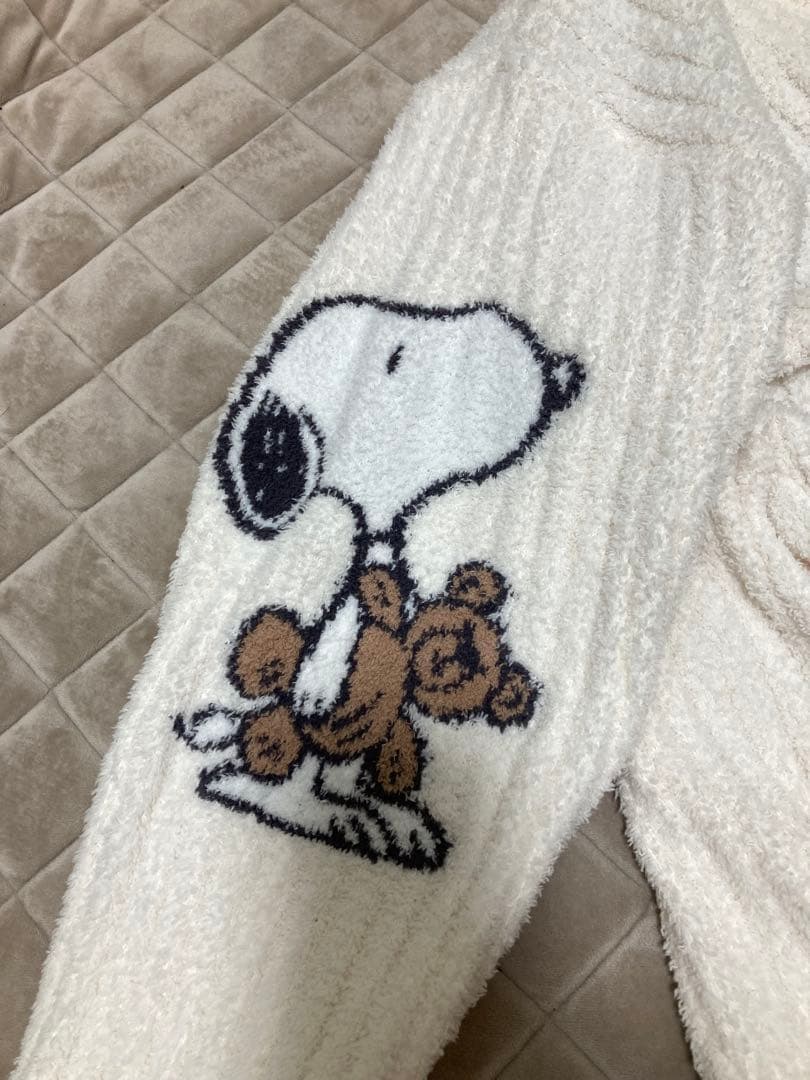GELATO PIQUE SNOOPY×BEARジャガードショールカーディガン