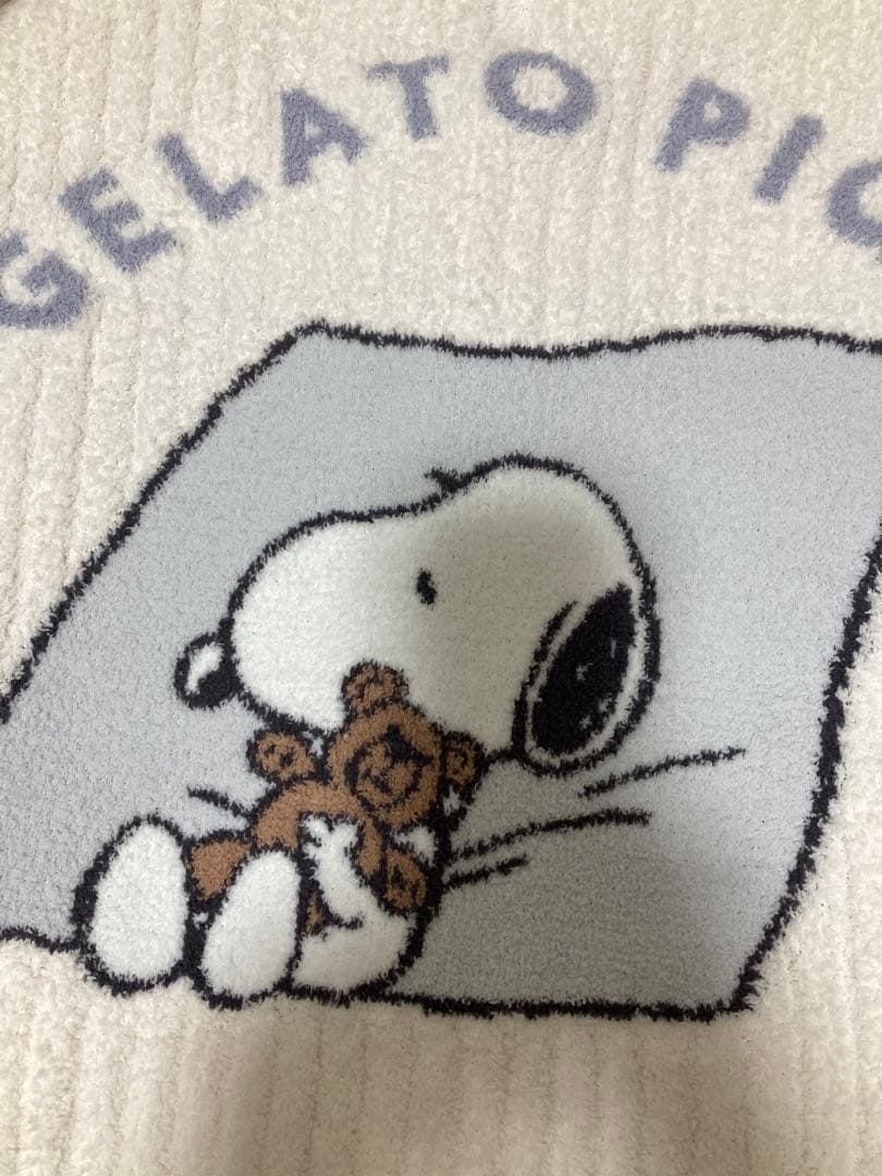 GELATO PIQUE SNOOPY×BEARジャガードショールカーディガン