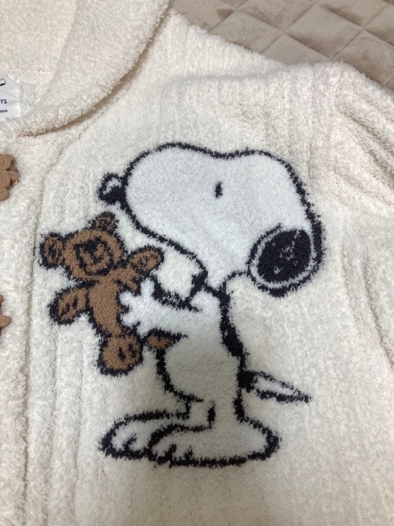 GELATO PIQUE SNOOPY×BEARジャガードショールカーディガン