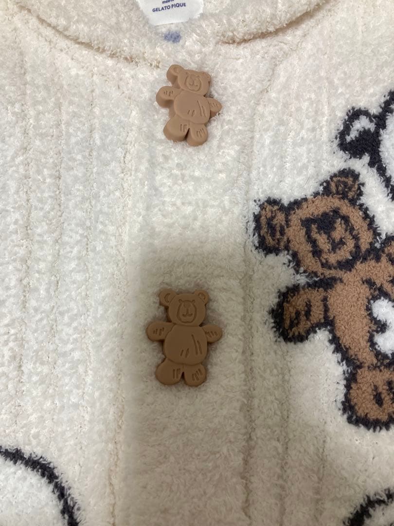 GELATO PIQUE SNOOPY×BEARジャガードショールカーディガン