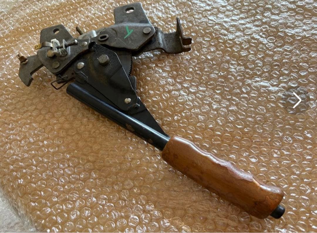 さ*ん様 希少 サンバー 純正オプション ウッド サイドブレーキノブ TT TV